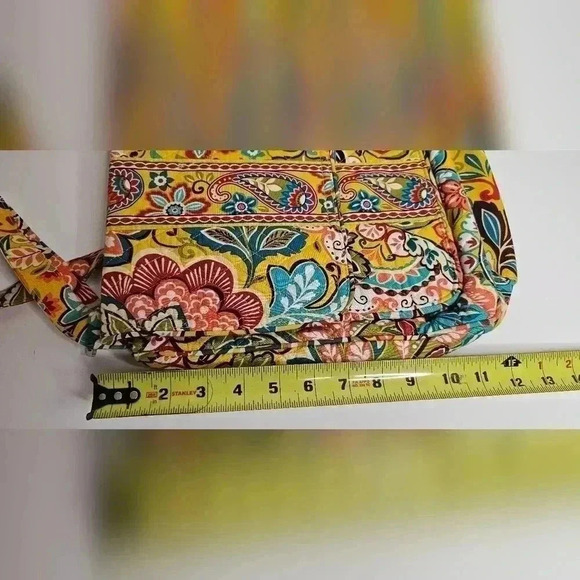 Vera Bradley Lizzy Hipster Provencal Yellow Floral Crossbody Purse and Wallet - Picture 5 of 13